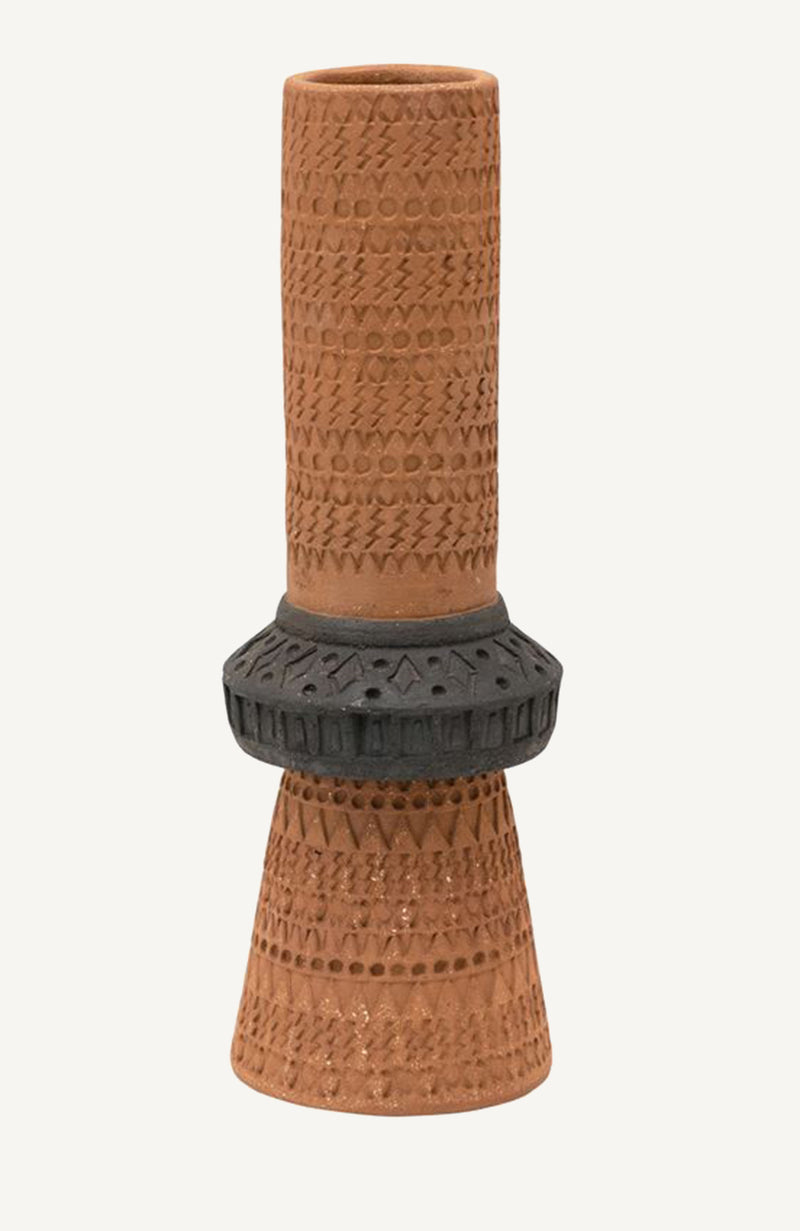 Terracotta Cylinder Vase