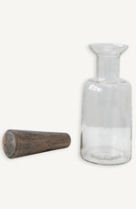 Glass and Wood Decanter