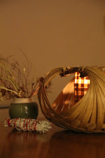 Bamboo Basket Candle Holder - Effortless Composition